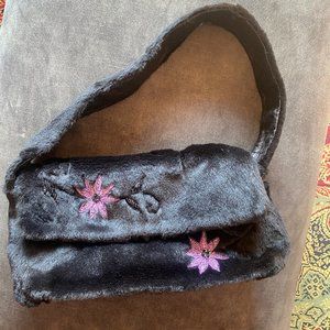 Black and pink purse